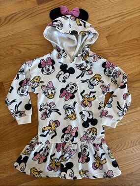 Disney Toddler White Hoodie Dress